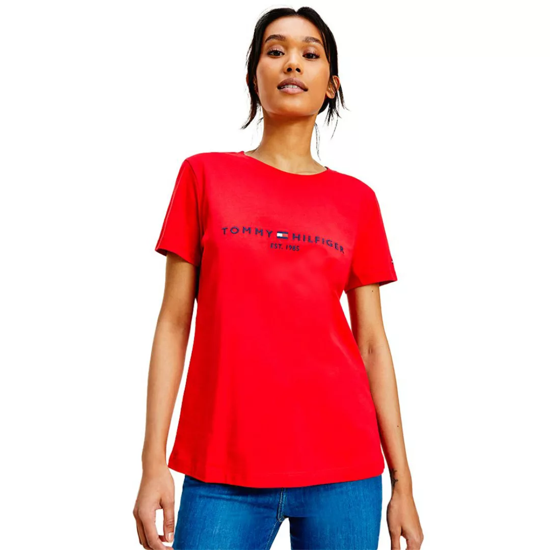 Tommy Hilfiger Essential Regular Kurzärmeliges T-shirt XS Primary Red günstig online kaufen