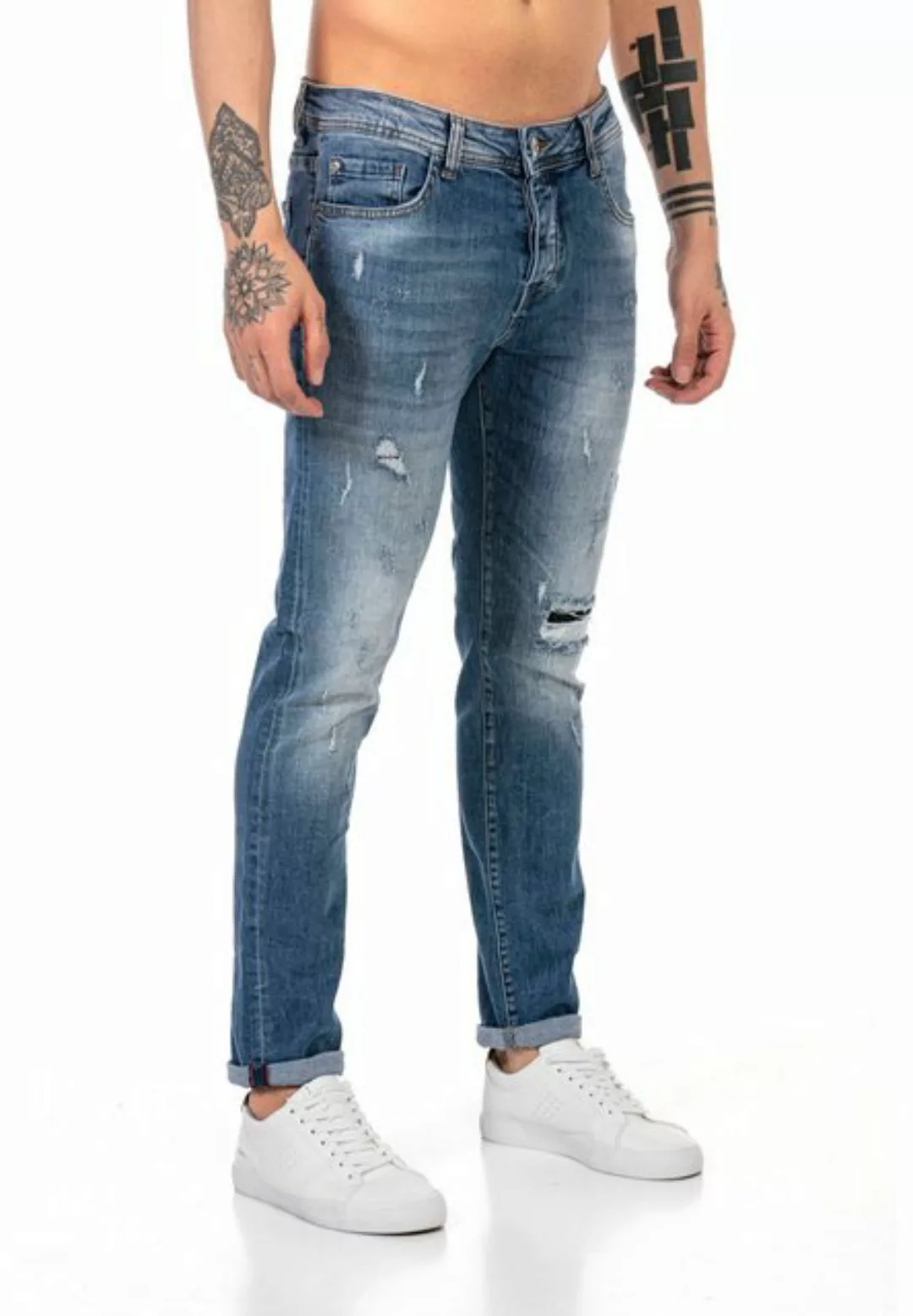 RedBridge Slim-fit-Jeans im Used Look mit modischen Details für Alltag und günstig online kaufen