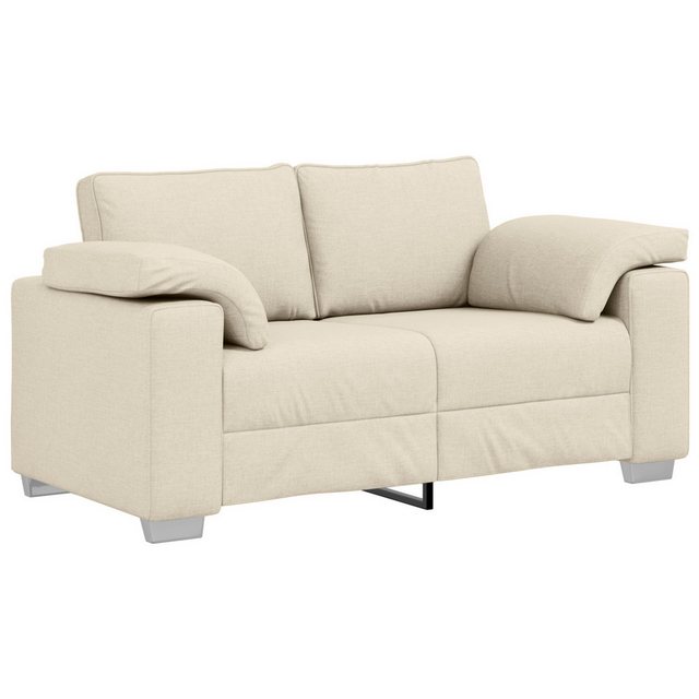 vidaXL Sofa Beige Stoff 2-Sitzer Stabil 2-Sitzer Sofa Rechteckig Modern, 1 günstig online kaufen