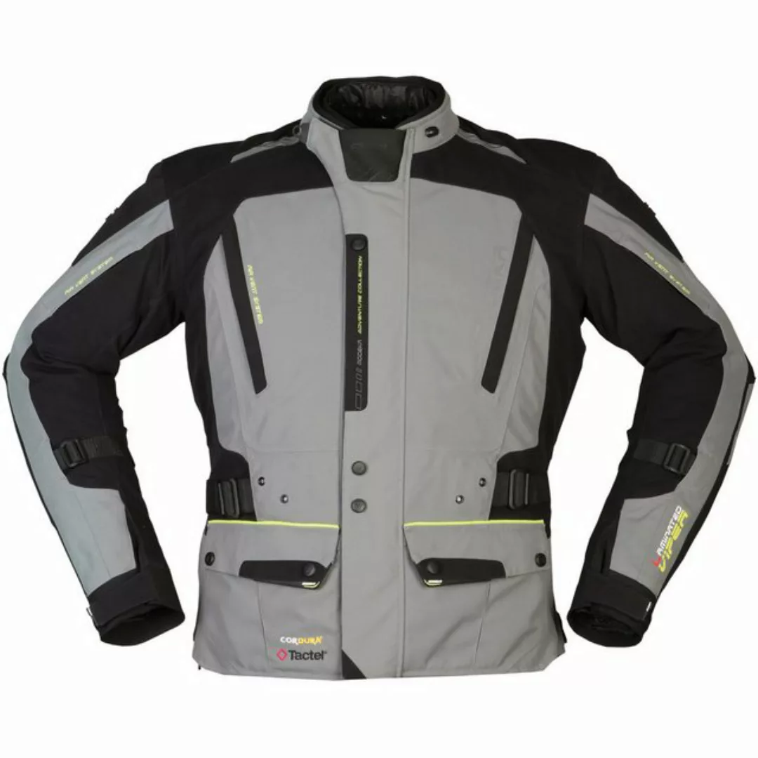 Modeka Motorradjacke Modeka Viper LT Textiljacke grau / schwarz M günstig online kaufen