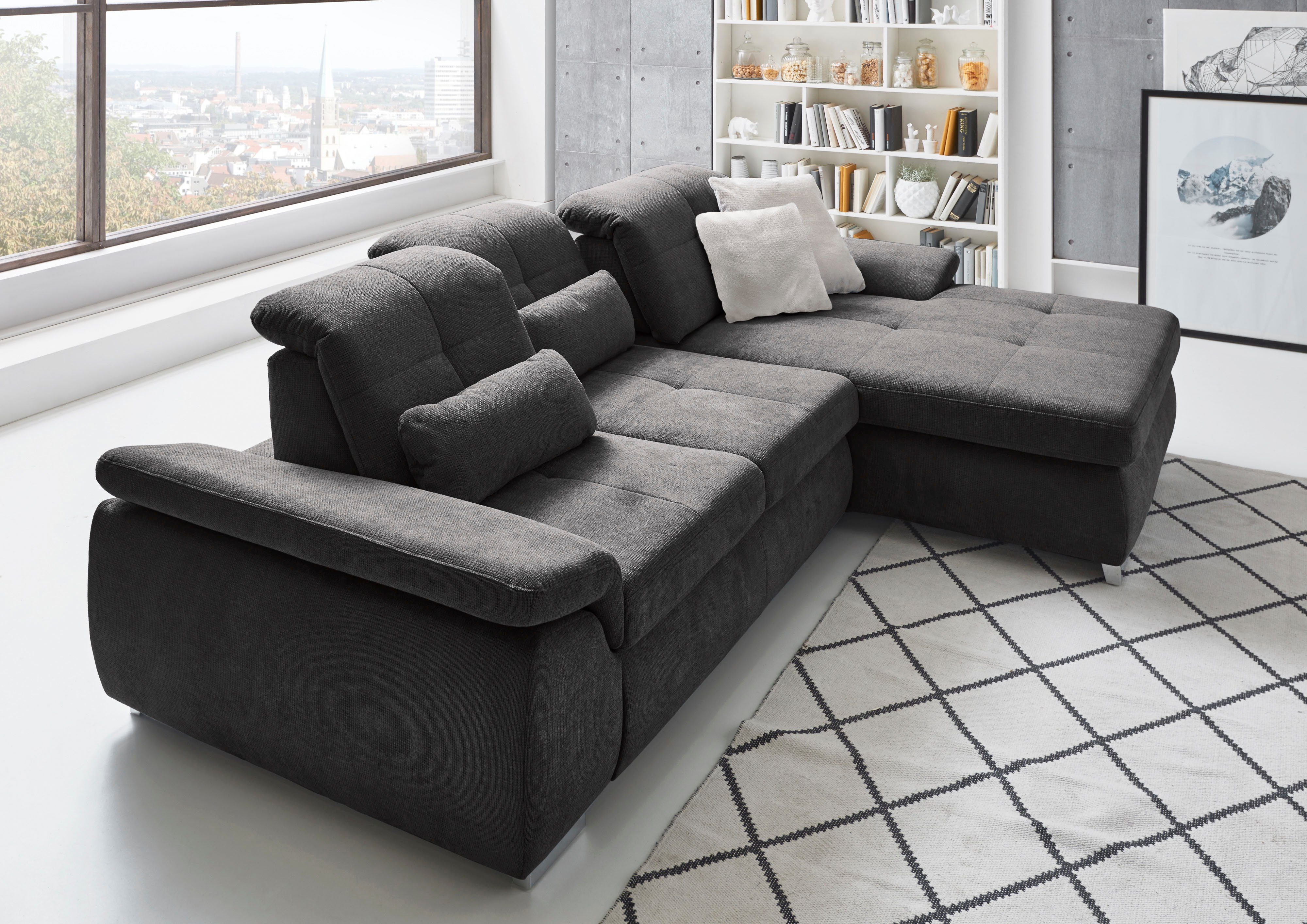 Die PlanBar Ecksofa "MP-IN16037 L-Form mit Federkern-Polsterung", mit Sitzt günstig online kaufen