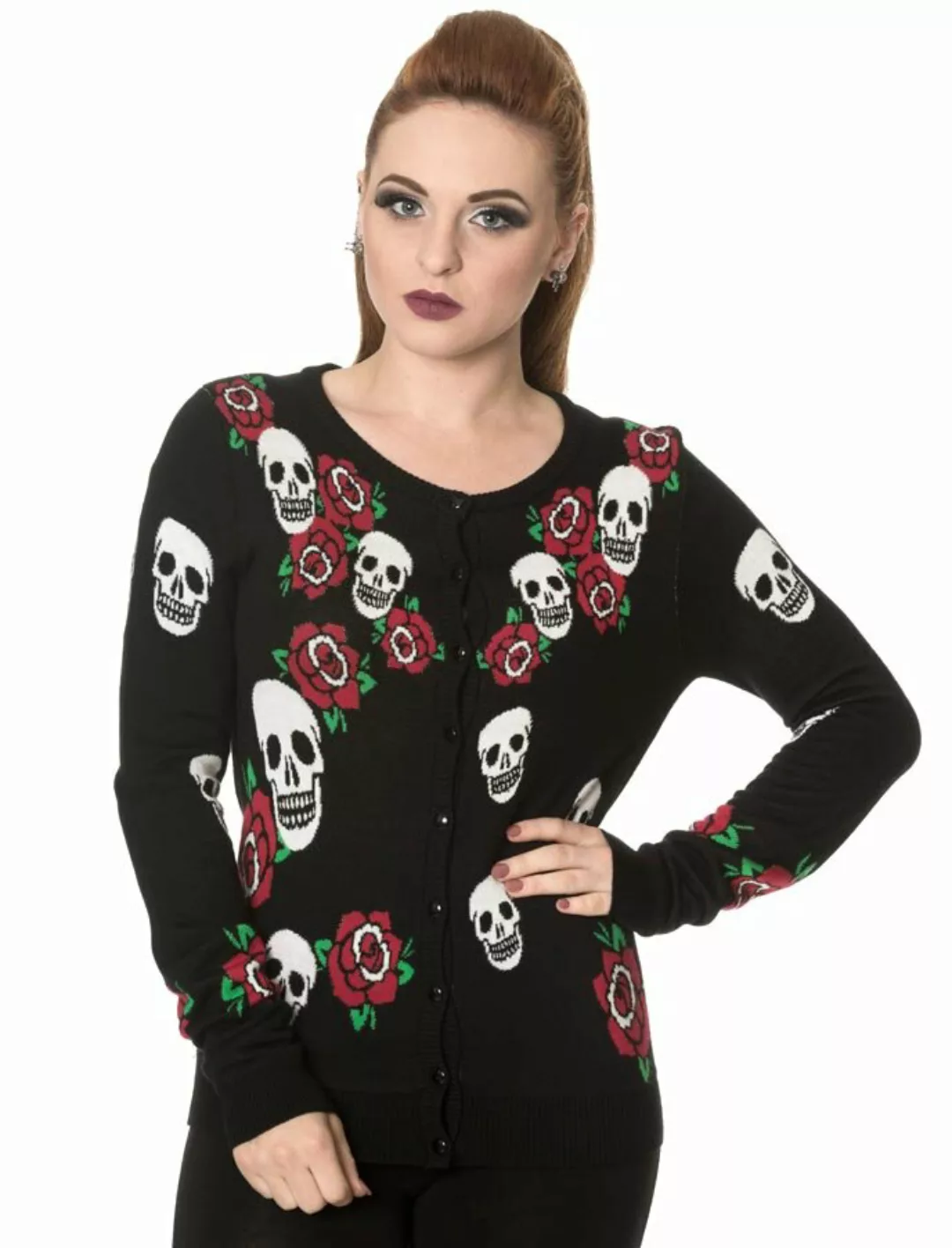 Skulls Rose Knit Jumper günstig online kaufen