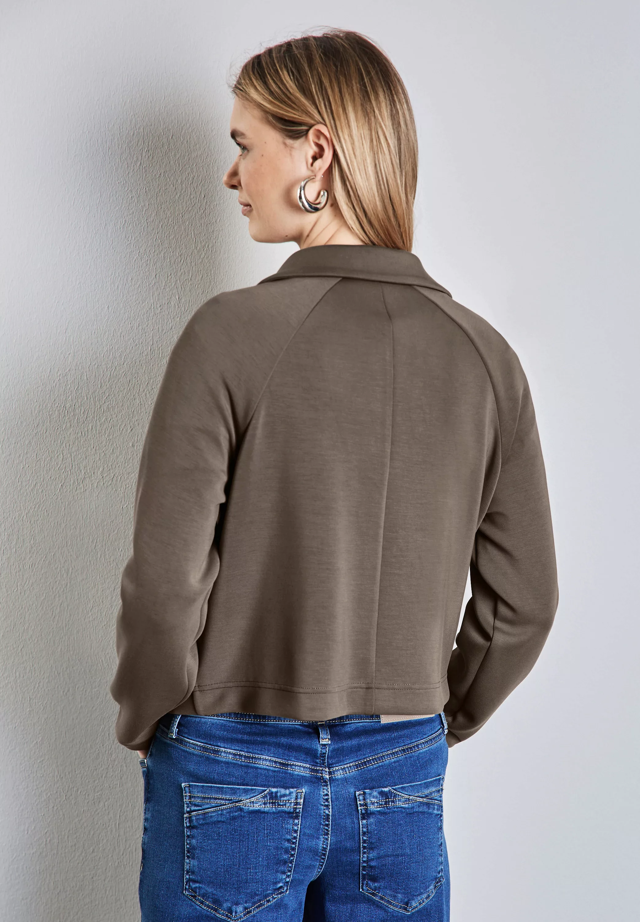 STREET ONE Sweatshirt - Silk-Look Shirt - Elegantes Damenshirt günstig online kaufen