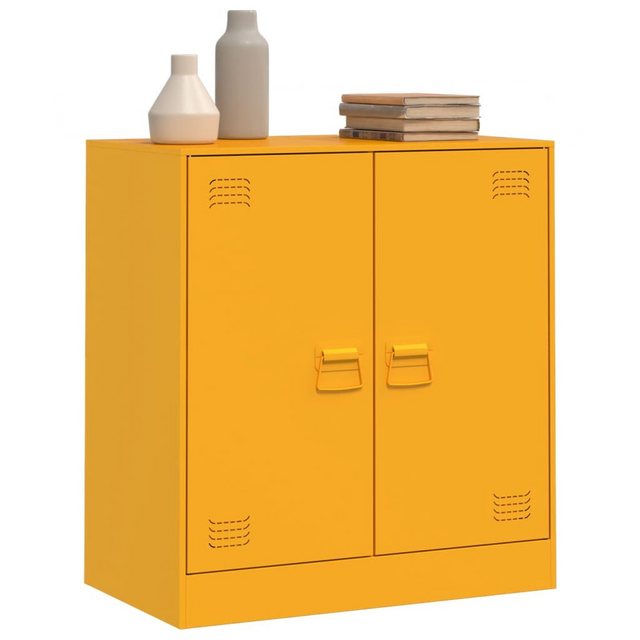 vidaXL Mehrzweckschrank Sideboard Senfgelb 67x39x73 cm Stahl günstig online kaufen