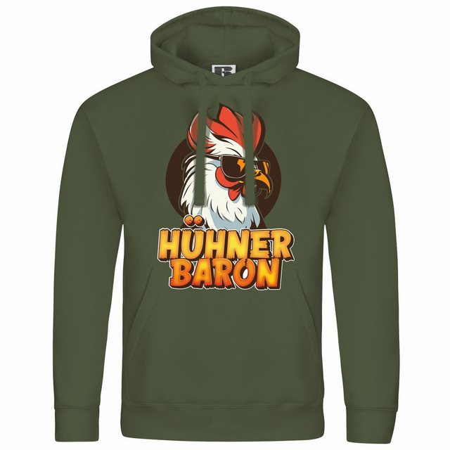 deinshirt Kapuzenpullover Herren Kapuzenpullover Hühnerbaron Mit Print Moti günstig online kaufen