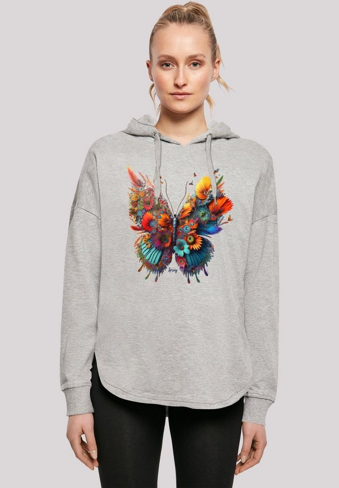 F4NT4STIC Kapuzenpullover Schmetterling Blumen Oversize Hoodie Print günstig online kaufen