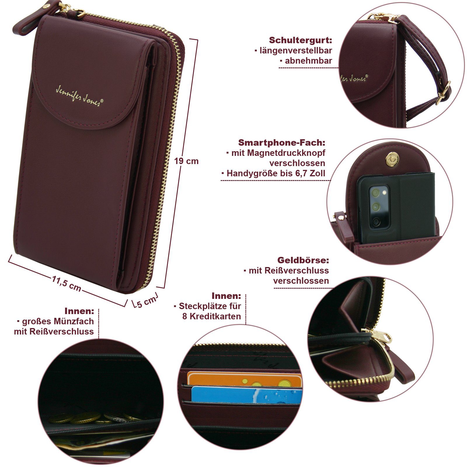 J JONES JENNIFER JONES Schultertasche 2 günstig online kaufen