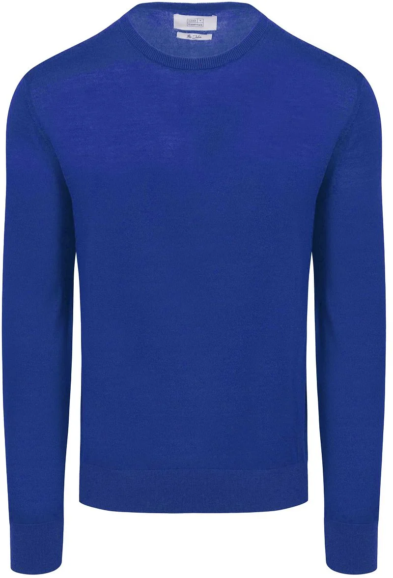 King Essentials The John Pullover Merino Royal Blau - Größe L günstig online kaufen