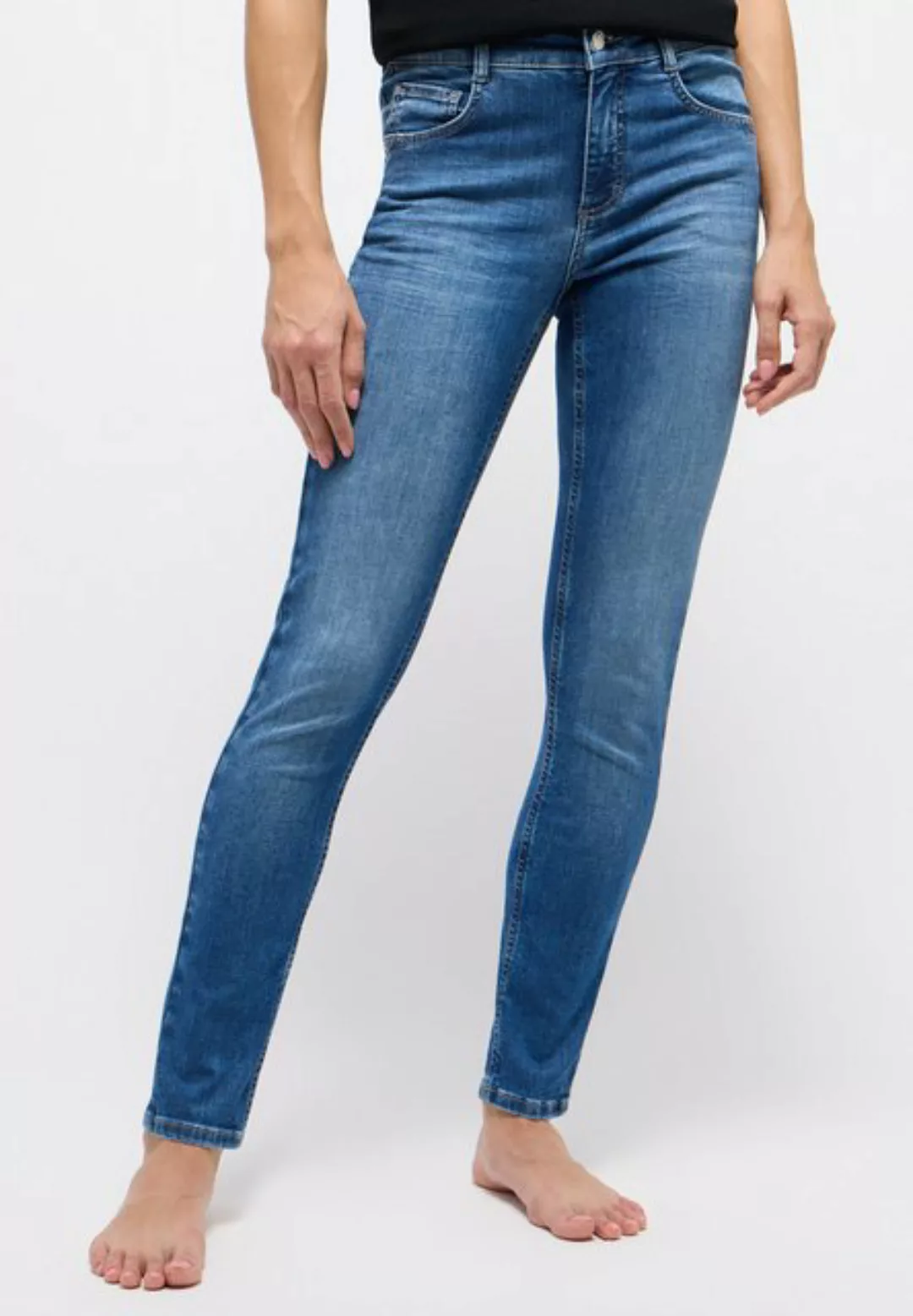 ANGELS Slim-fit-Jeans Jeans Skinny Push Up mit Label-Applikationen günstig online kaufen