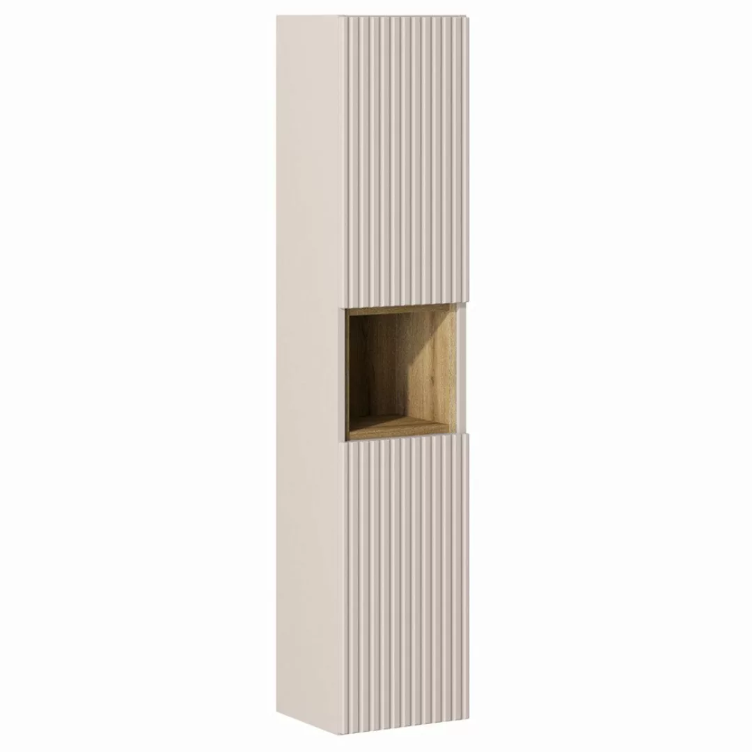Lomadox Hochschrank NEWPORT-56-CASHMERE Badschrank in kaschmir günstig online kaufen
