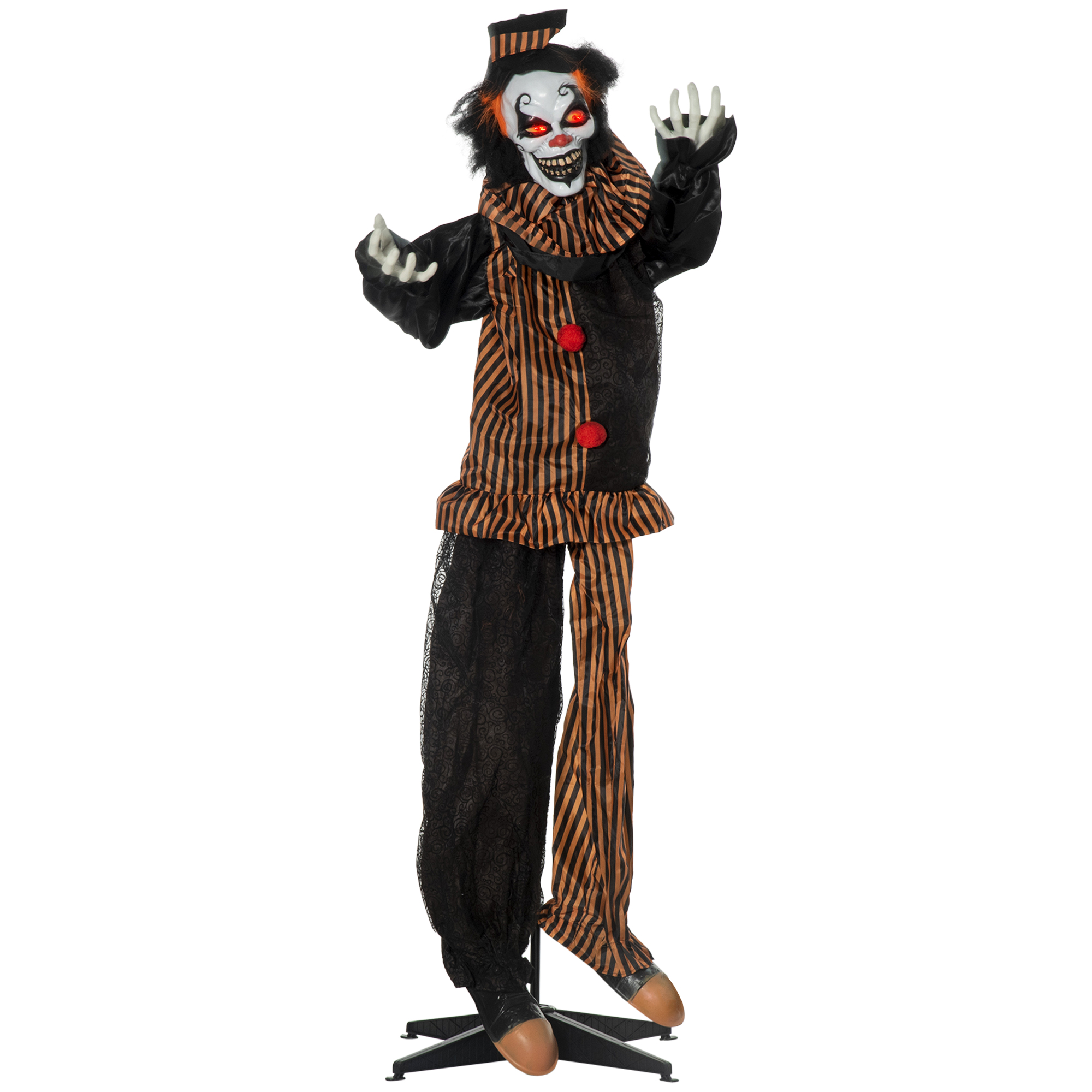 Outsunny 1,7m Halloween Dekoration Horror-Clown mit Soundfunktion & Spezial günstig online kaufen