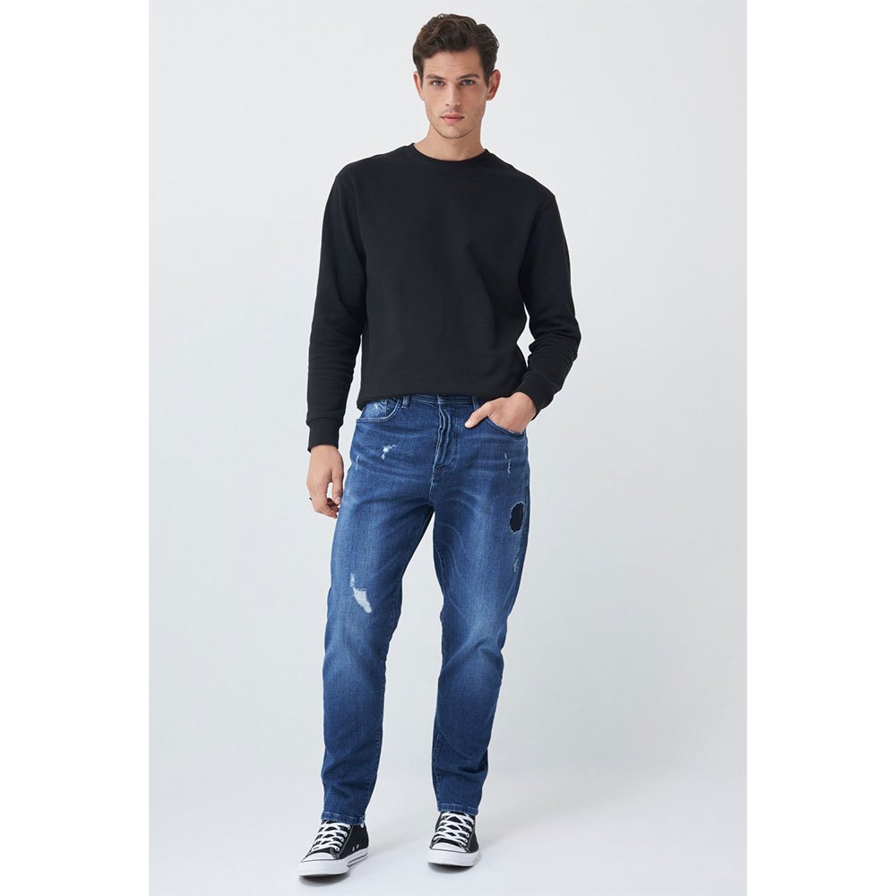 Salsa Jeans 125603-850 / Ripped Tapered Jeans 34 Blue günstig online kaufen