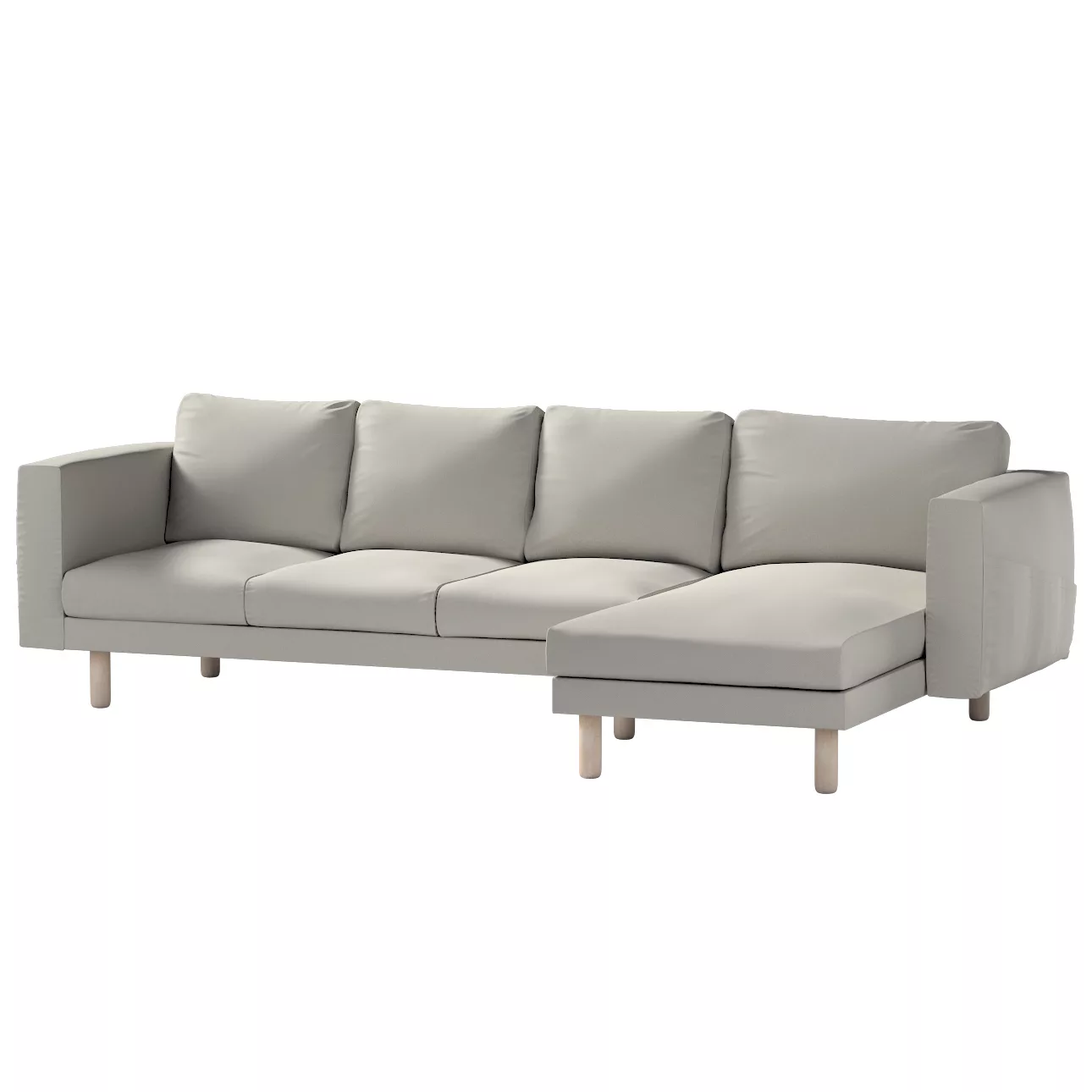 Bezug für Norsborg 4-Sitzer Sofa mit Recamiere, grau, Norsborg Bezug für 4- günstig online kaufen