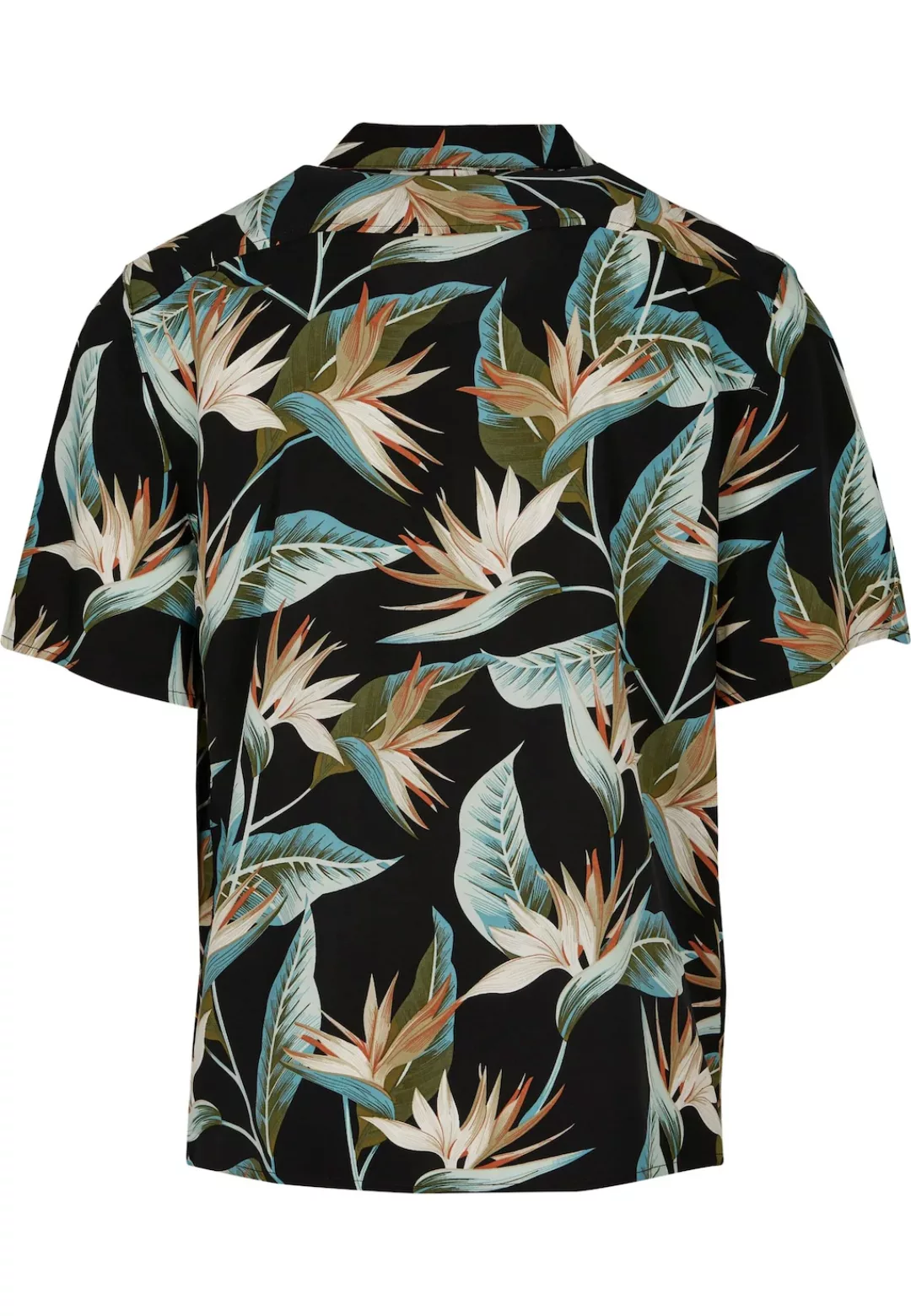 URBAN CLASSICS Langarmhemd "Urban Classics Herren Blossoms Resort Shirt", ( günstig online kaufen