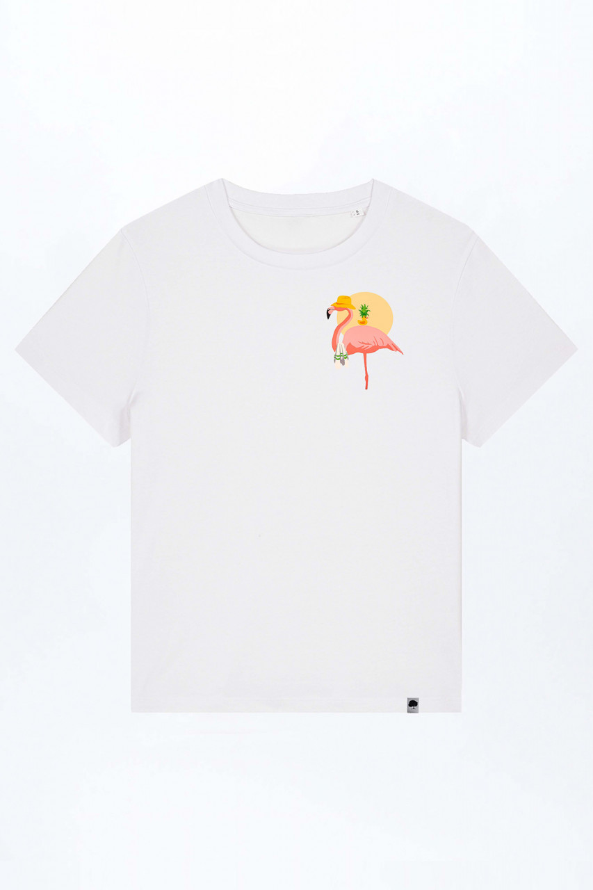 Flamingo Summer Damen T-Shirt aus Bio Baumwolle günstig online kaufen