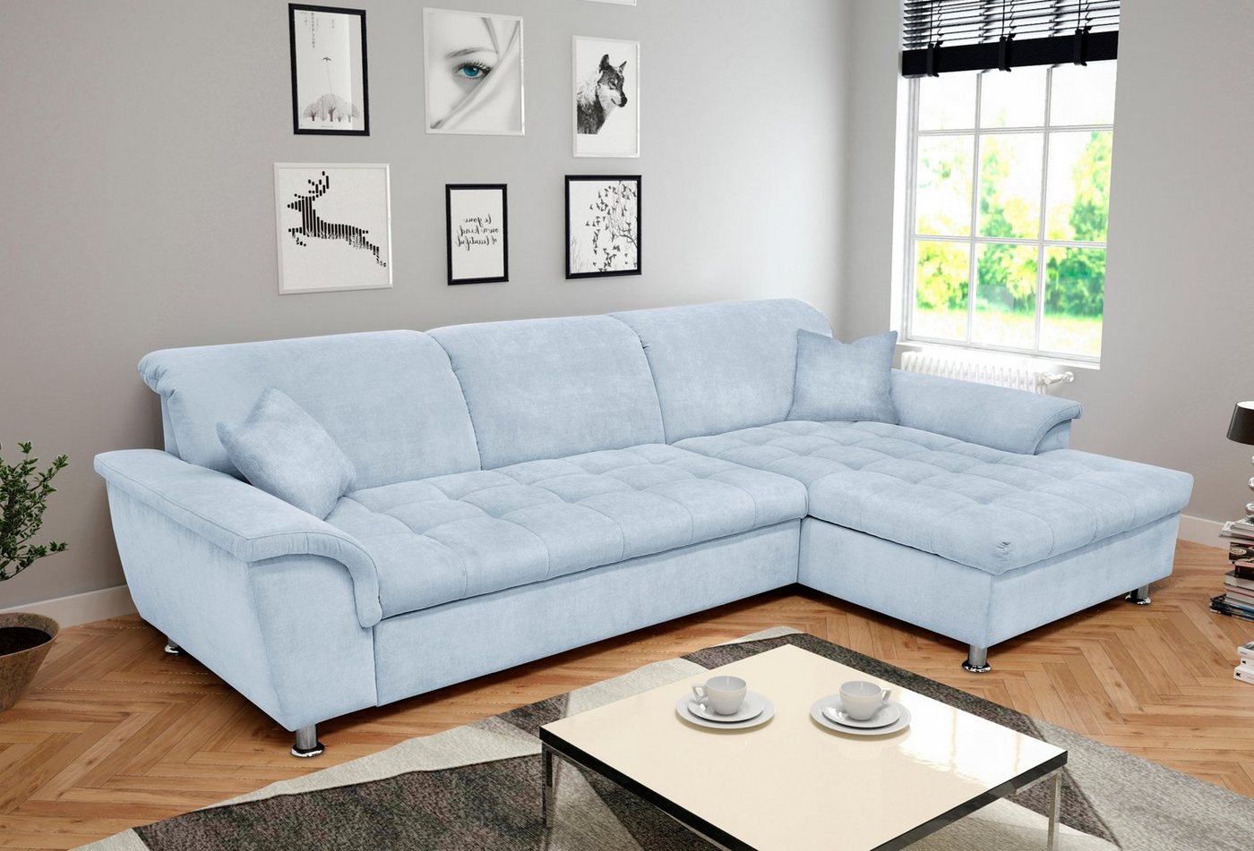 DOMO collection Ecksofa Franzi, wahlweise mit Bettfunktion, Bettkasten und günstig online kaufen