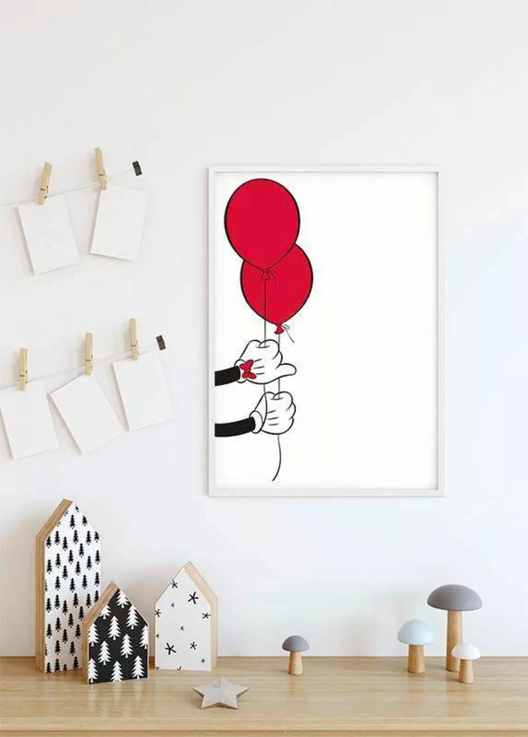 Komar Poster "Mickey Mouse Balloon", Disney, (1 St.), Kinderzimmer, Schlafz günstig online kaufen