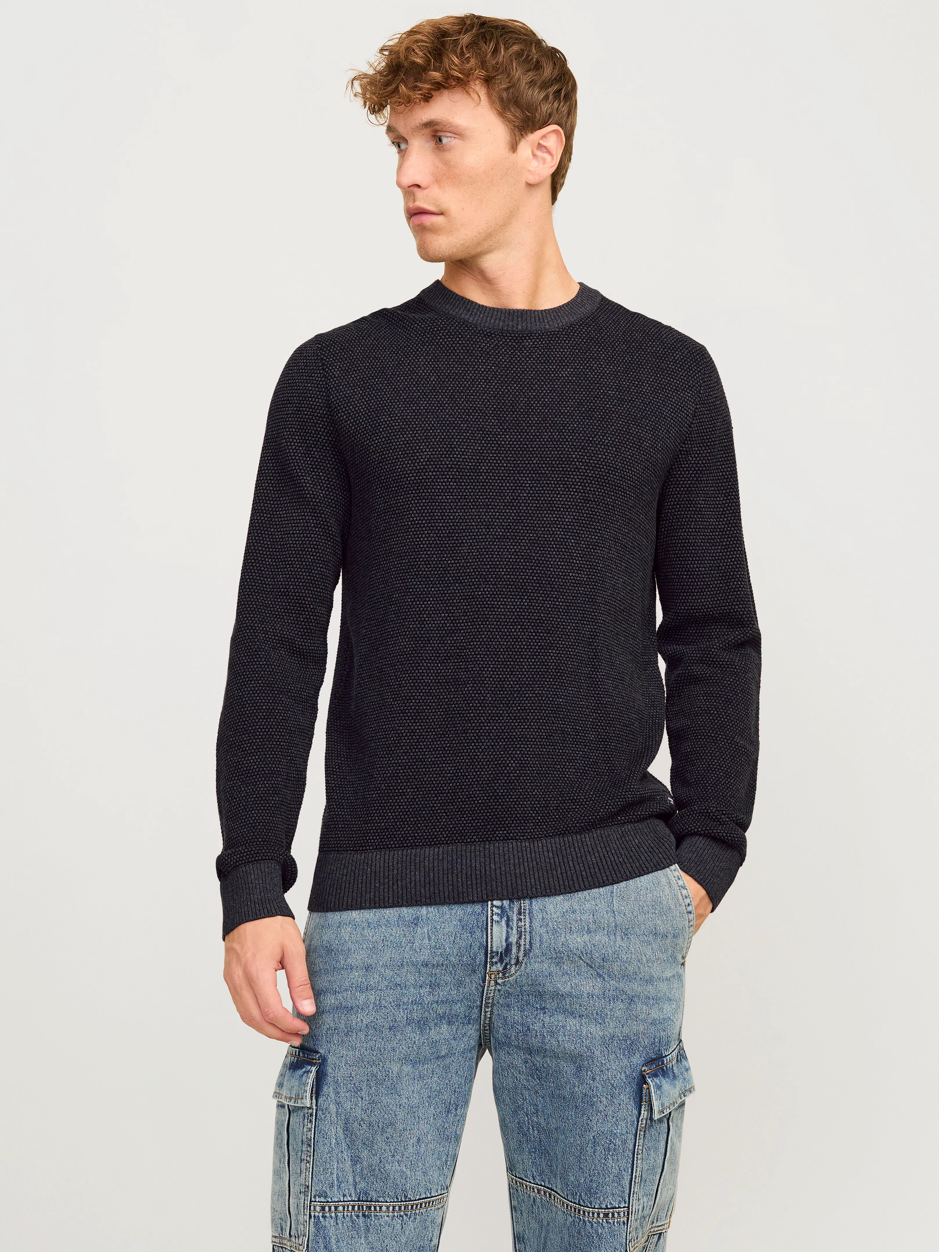 Jack & Jones Rundhalspullover "JJEGLOBE KNIT CREW NECK NOOS" günstig online kaufen