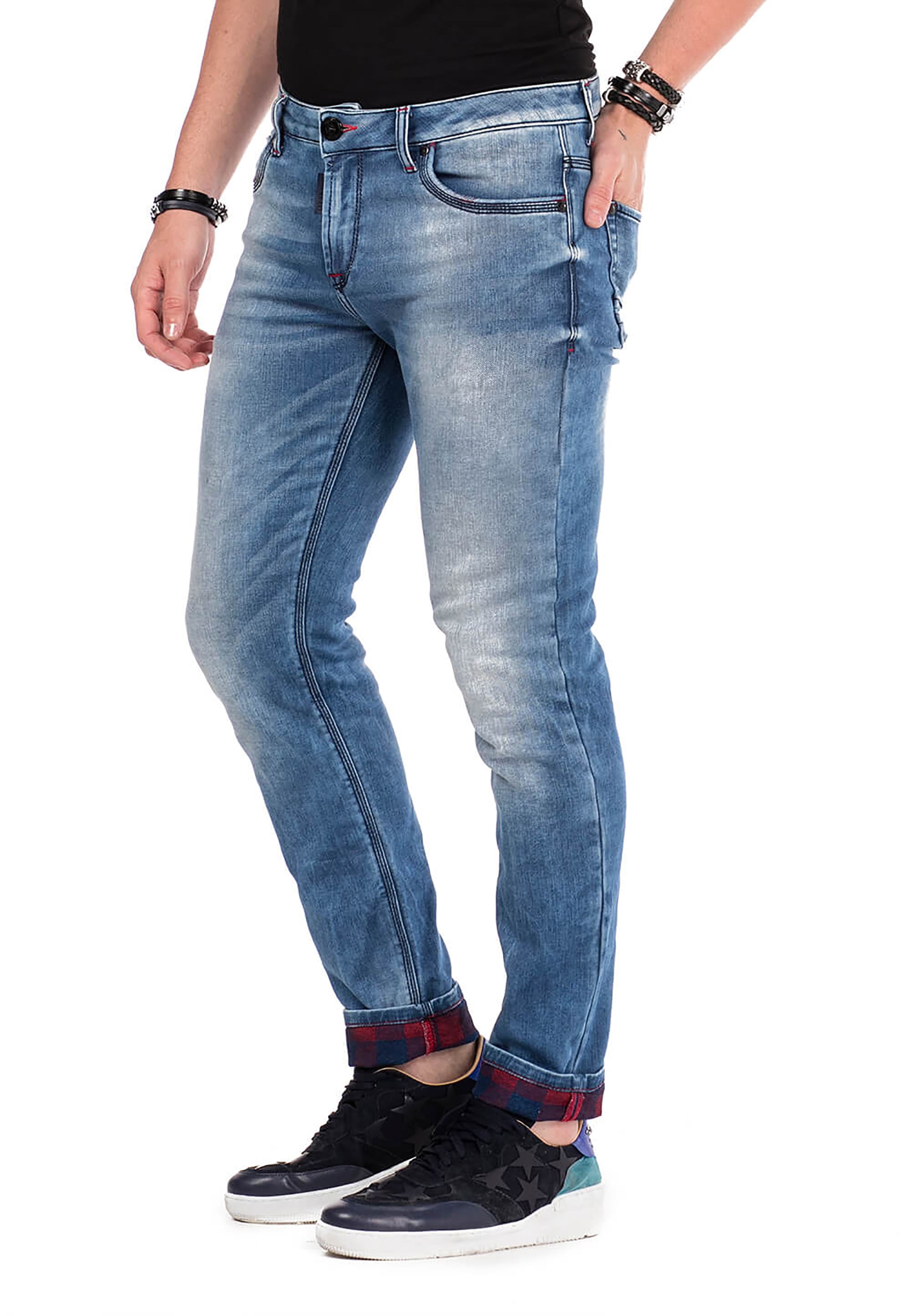 Cipo & Baxx Slim-fit-Jeans, im Used Look günstig online kaufen