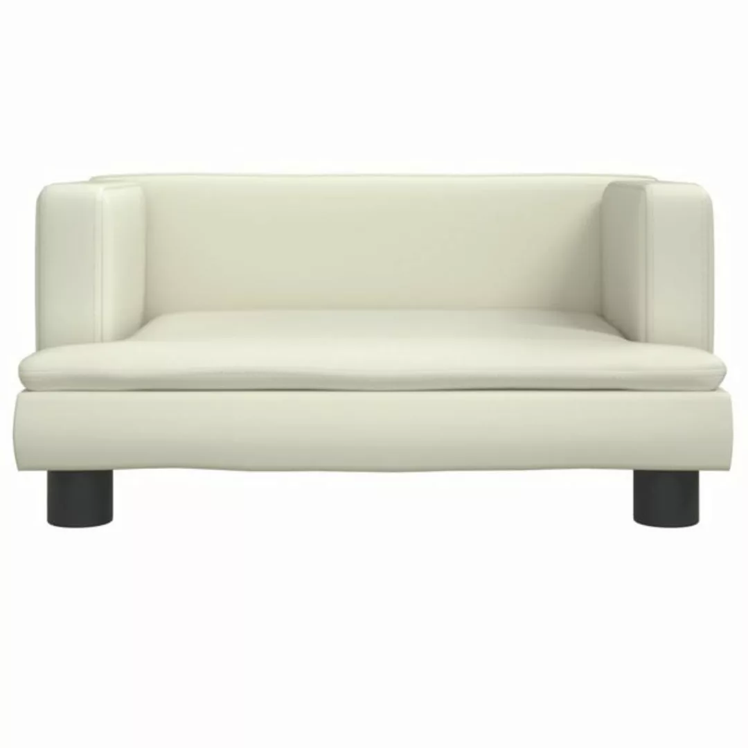 vidaXL Kindersofa Kindersofa Creme 60x40x30 cm Kunstleder Kindercouch Kinde günstig online kaufen