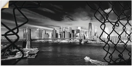 Artland Wandbild »Brooklyn Bridge New York I«, Amerika, (1 St.), als Wandau günstig online kaufen