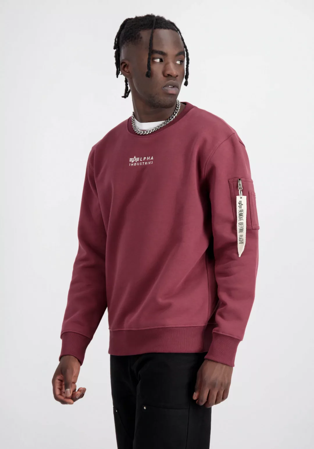 Alpha Industries Sweater "Alpha Industries Men - Sweatshirts Organics EMB S günstig online kaufen