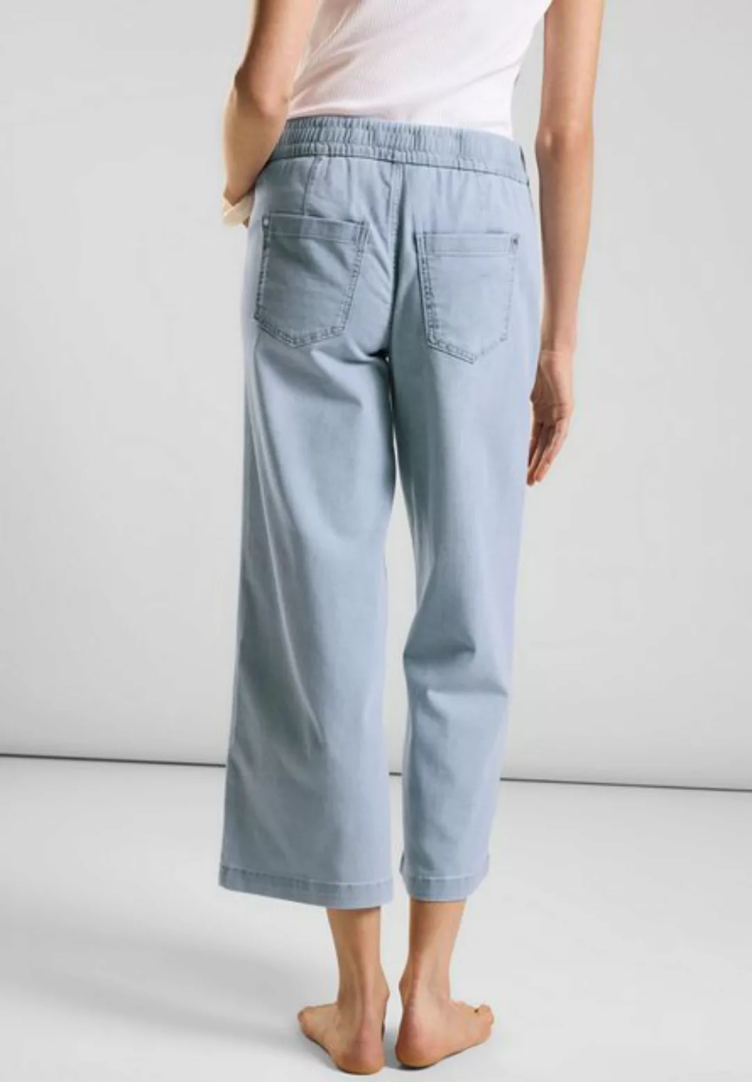 STREET ONE Loose-fit-Jeans mit Elastikbund günstig online kaufen