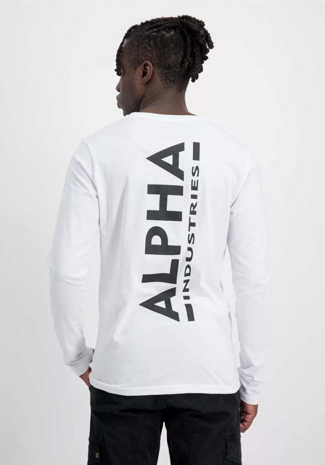 Alpha Industries Longsleeve "ALPHA INDUSTRIES Men - Longsleeves Back Print günstig online kaufen