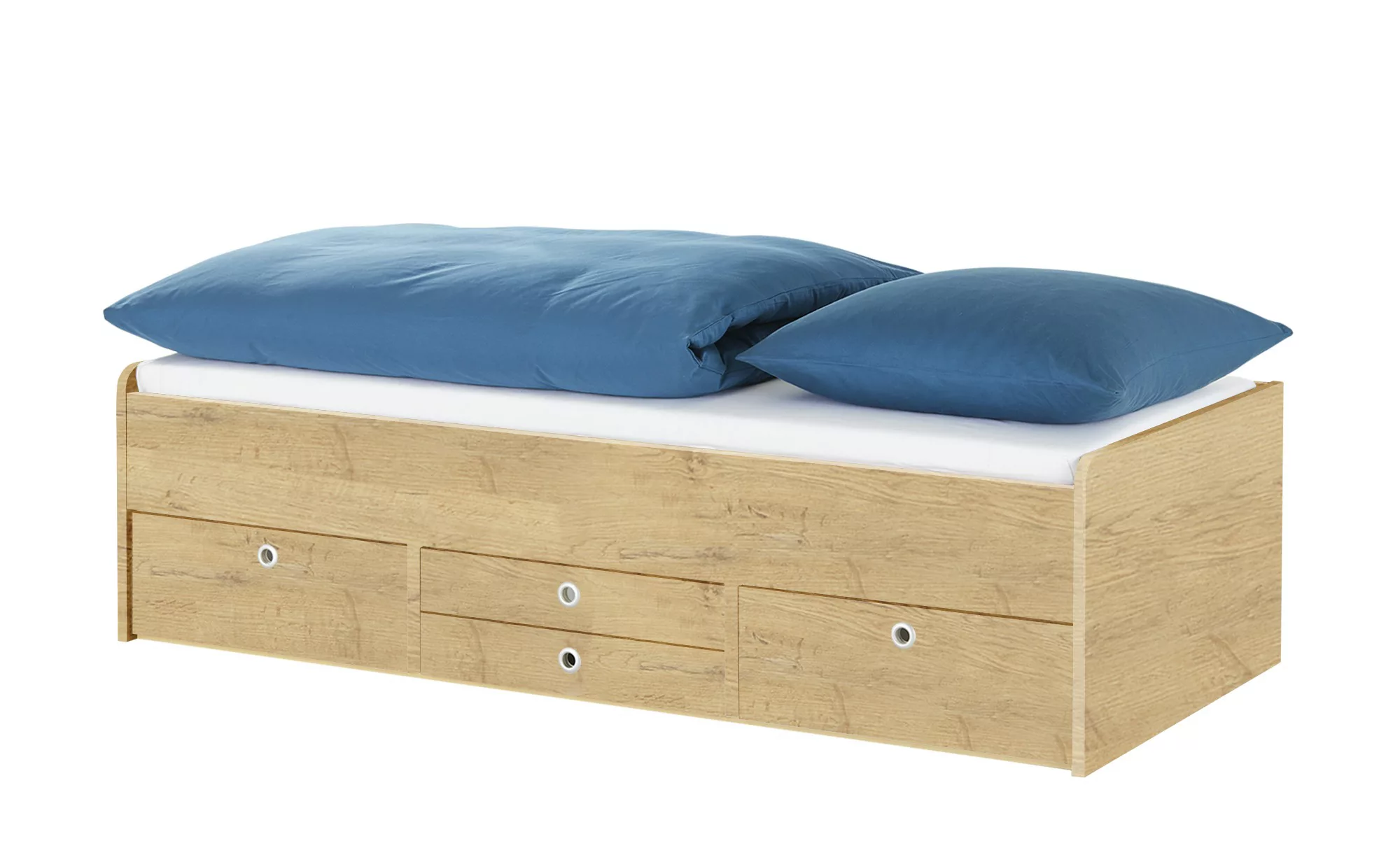 Schubkastenbett  Grow Up - holzfarben - 127 cm - 54,5 cm - Betten > Bettges günstig online kaufen