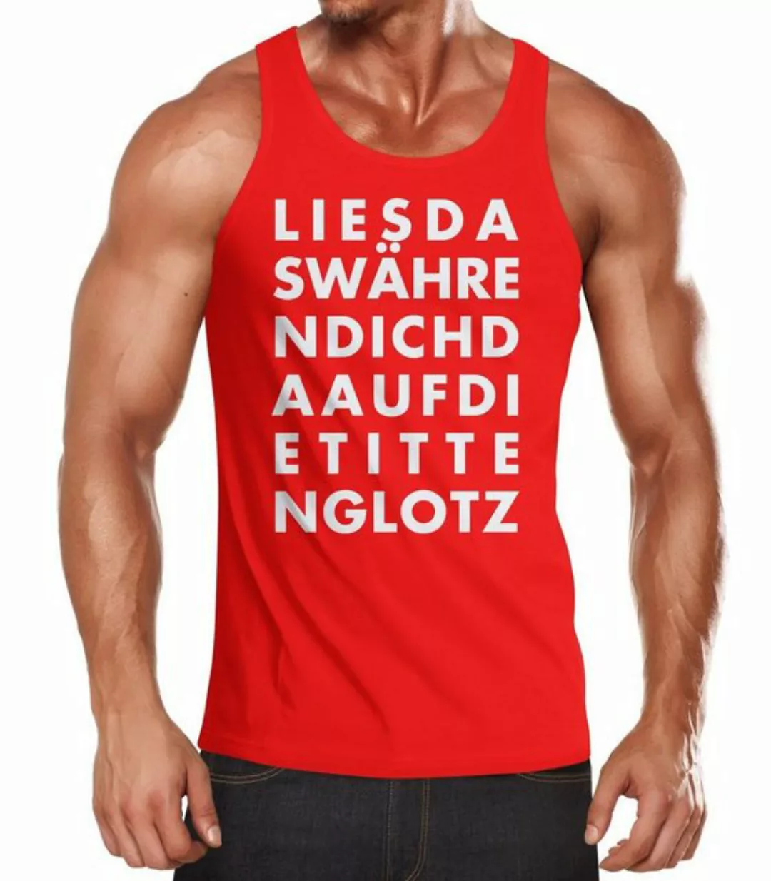 MoonWorks Tanktop Lustiges Herren Tanktop Lies das während ich dir auf die günstig online kaufen