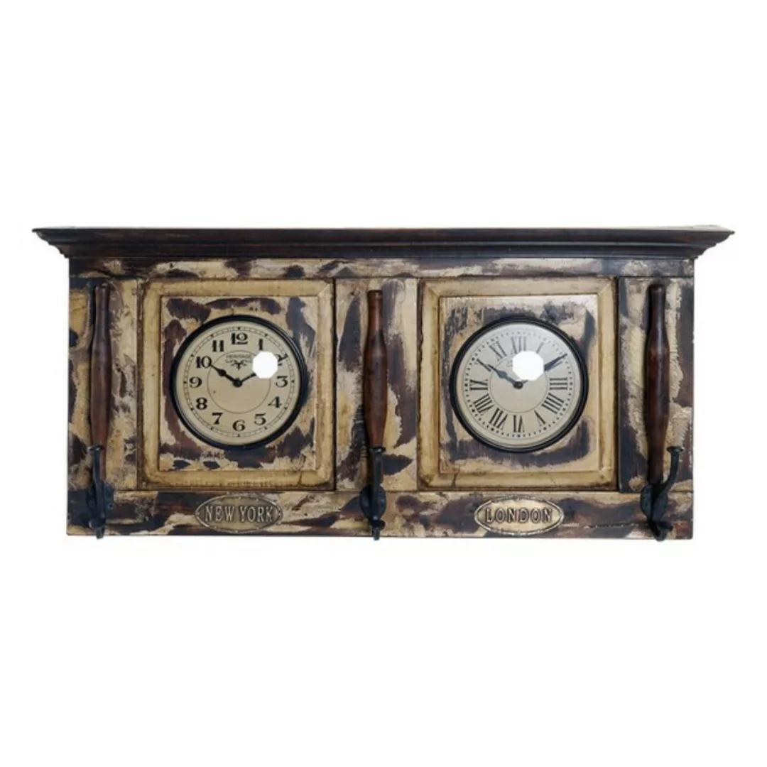 Wanduhr Dkd Home Decor London Teakholz (81 X 15 X 37 Cm) günstig online kaufen