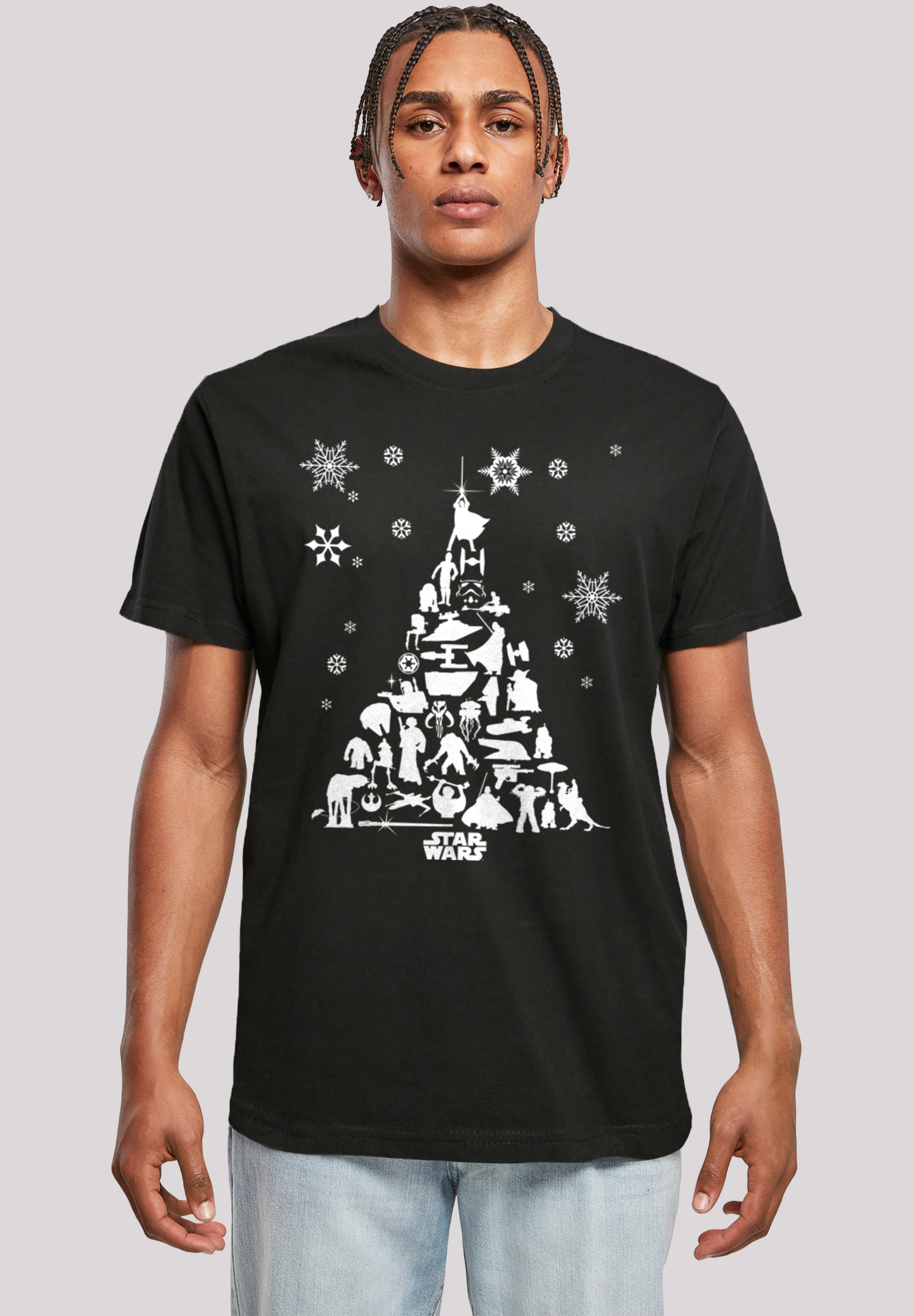 F4NT4STIC T-Shirt "Star Wars Christmas Weihnachtsbaum", Print günstig online kaufen