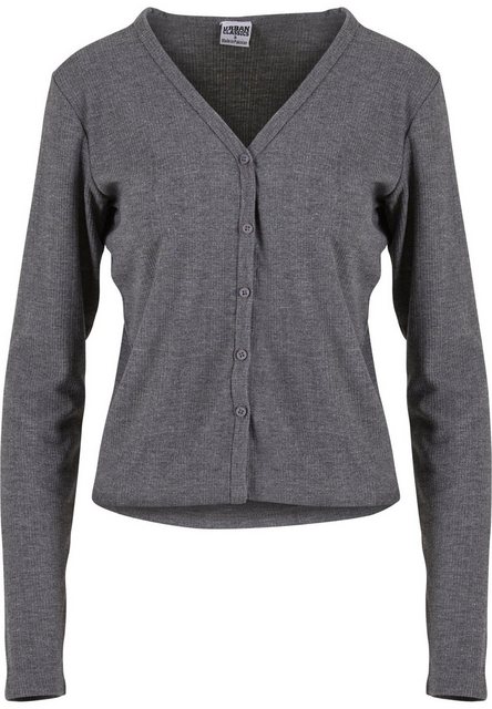 URBAN CLASSICS Strickjacke Urban Classics Ladies Rib Cardigan (1-tlg) günstig online kaufen