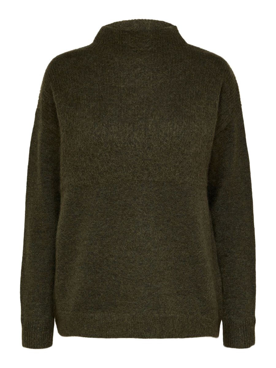 SELECTED Mohair Mix Strickpullover Damen Grün günstig online kaufen