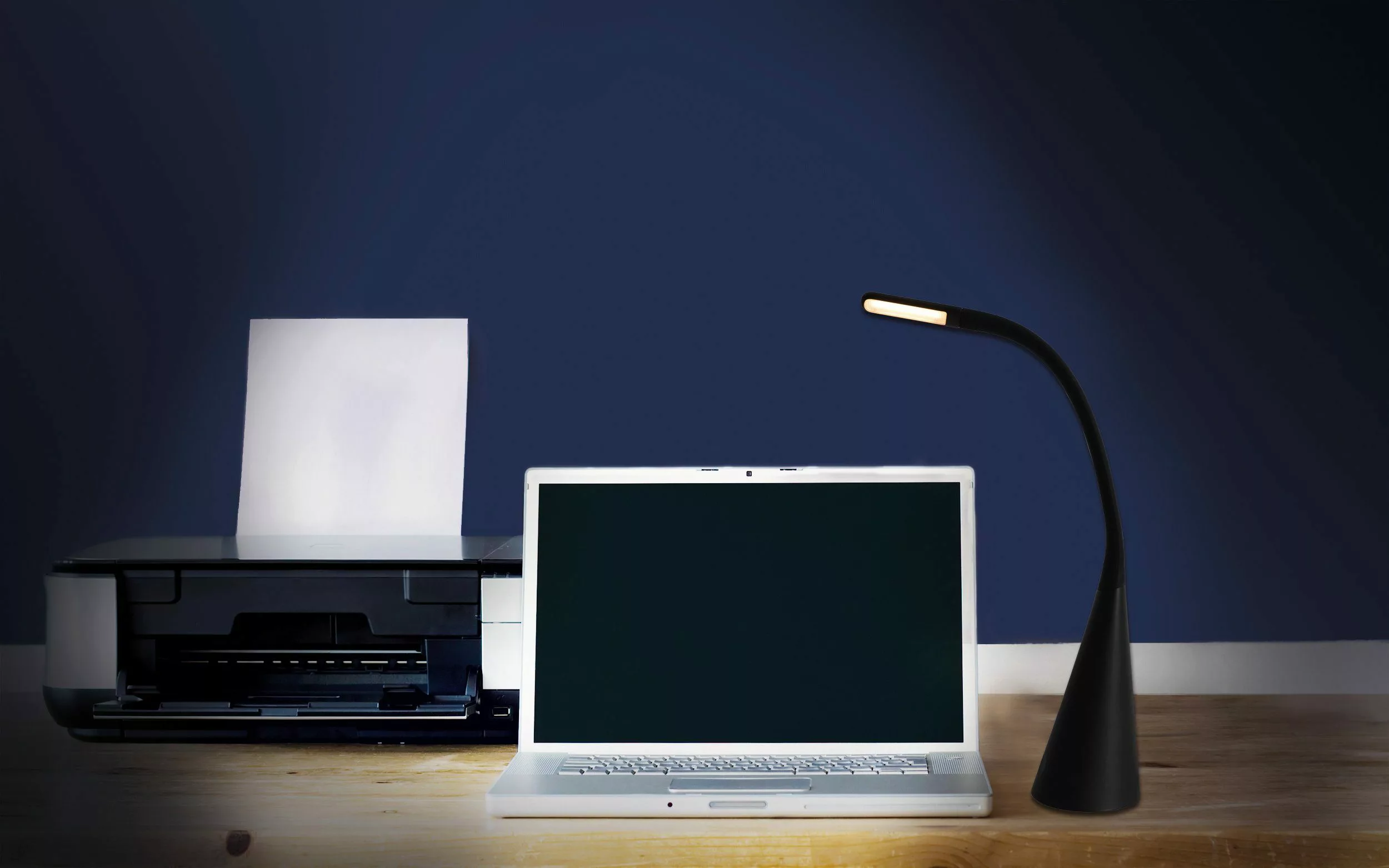 Näve LED-Tischleuchte Mamba 65 cm hoch Schwarz günstig online kaufen