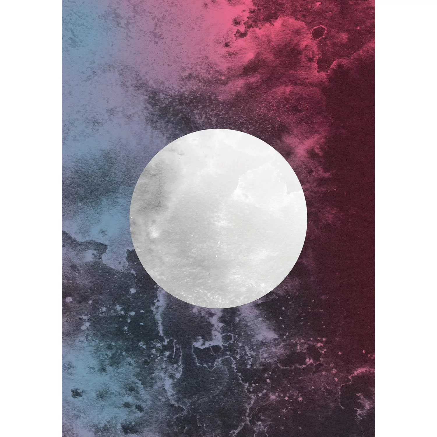 Komar Poster »Solum Luna«, Abstrakt, (1 St.), Kinderzimmer, Schlafzimmer, W günstig online kaufen