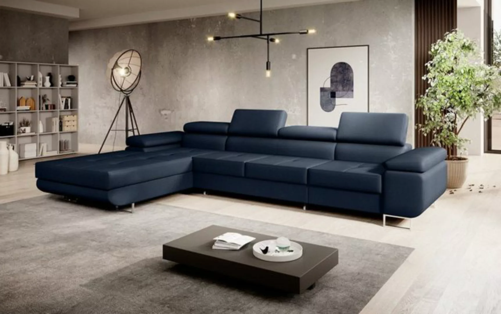 Luxusbetten24 Schlafsofa Designer Sofa Calvera Maxi, mit Stauraum und Schla günstig online kaufen