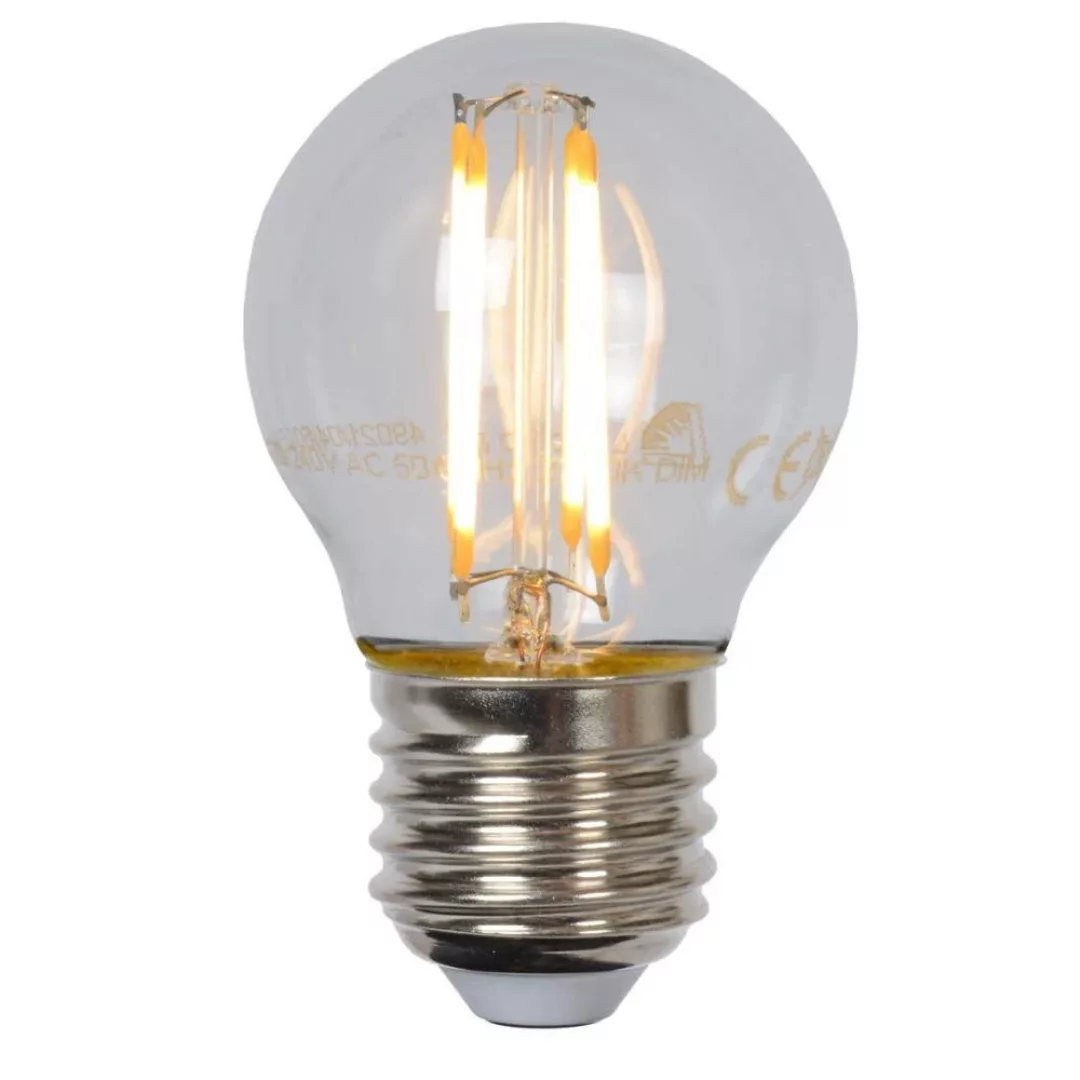 LED Leuchtmittel E27 Tropfen - P45 in Transparent 4W 400lm 1er-Pack günstig online kaufen