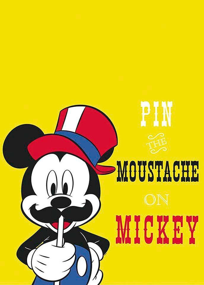 Komar Bild "Mickey Mouse Moustache", Disney, (1 St.), Wandbild zur Dekorati günstig online kaufen