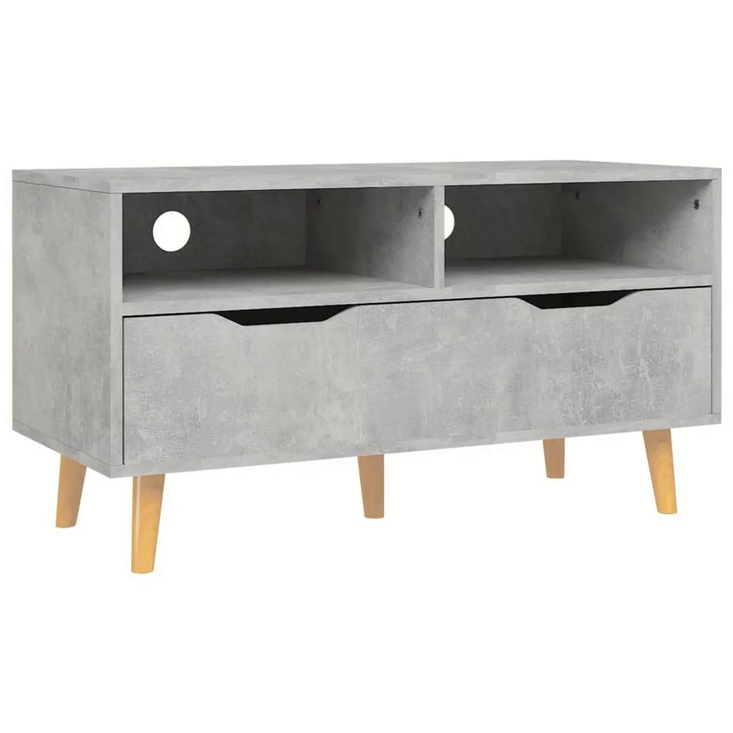 Tv-schrank Betongrau 90x40x48,5 Cm Spanplatte günstig online kaufen