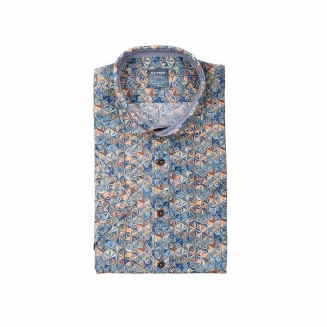 OLYMP Langarmhemd blau modern fit (1-tlg) günstig online kaufen