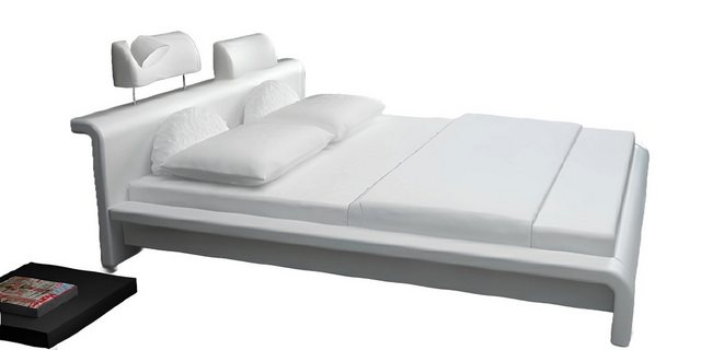 JVmoebel Bett LEDERBETT POLSTERBETT 180x200cm DOPPELBETT DESIGN BETT NEU (B günstig online kaufen