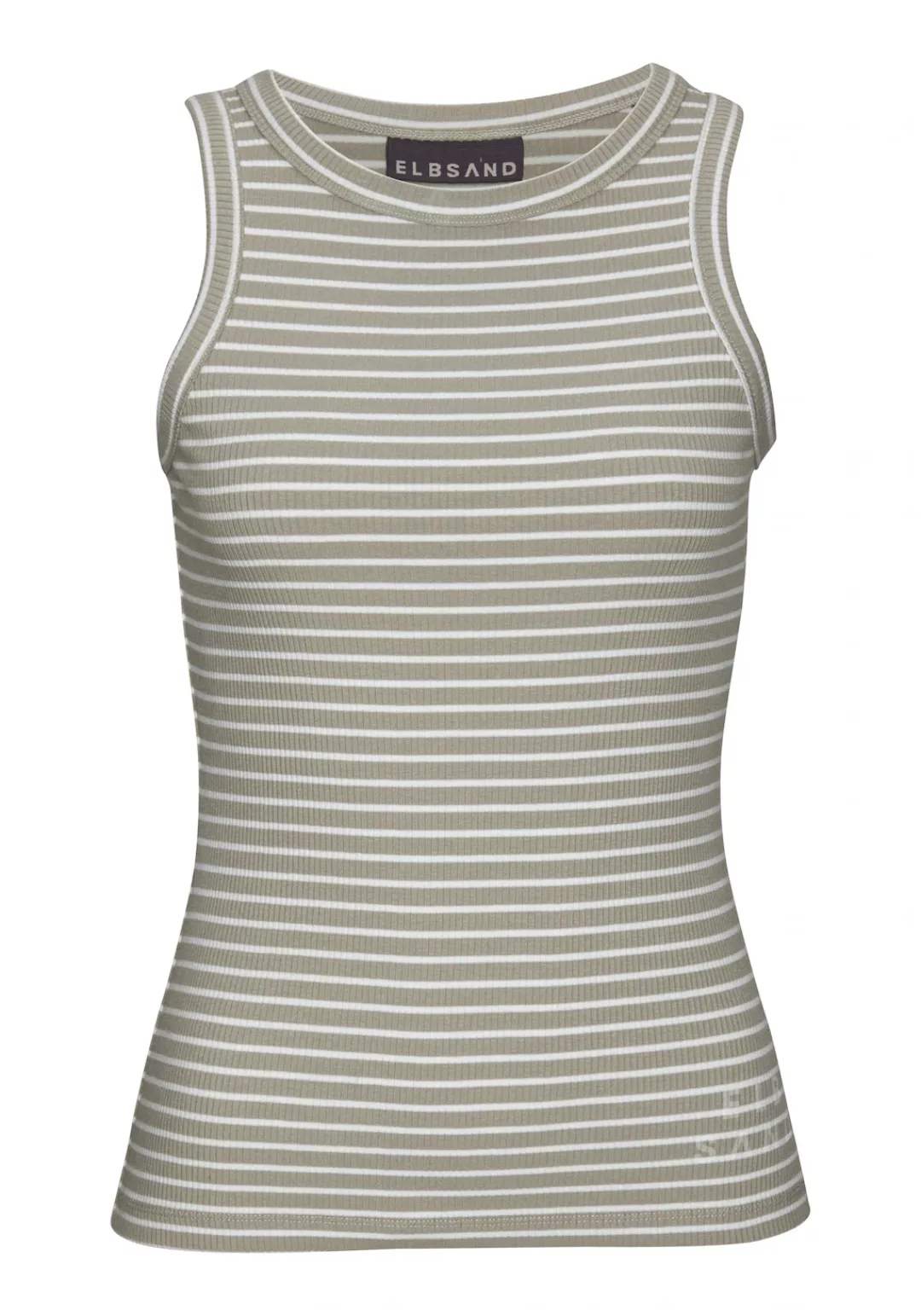Elbsand Tanktop "Isa", aus weicher Rippware, sommerliches Top im Streifenlo günstig online kaufen