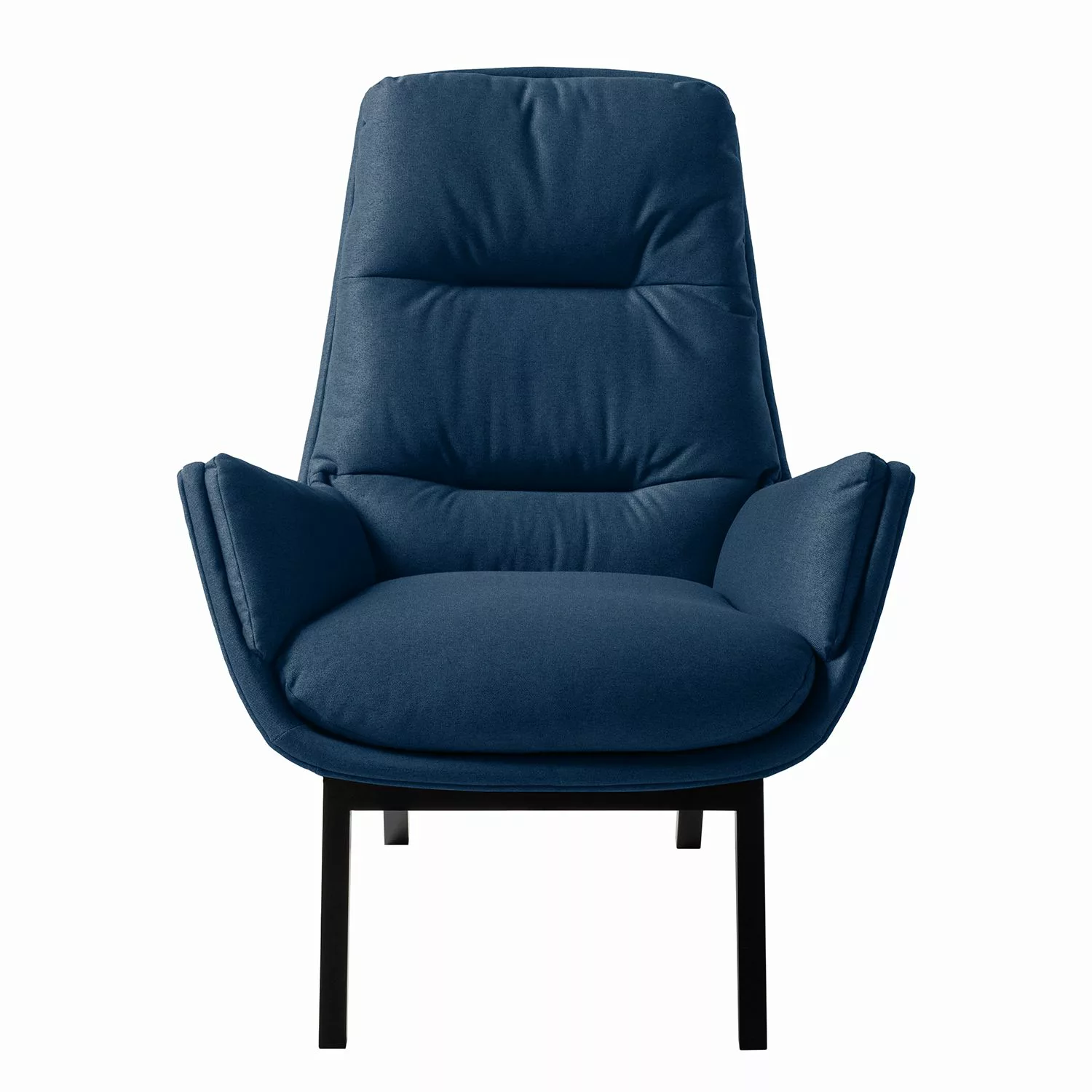 home24 Studio Copenhagen Sessel Garbo I Blau Webstoff 83x95x92 cm (BxHxT) günstig online kaufen