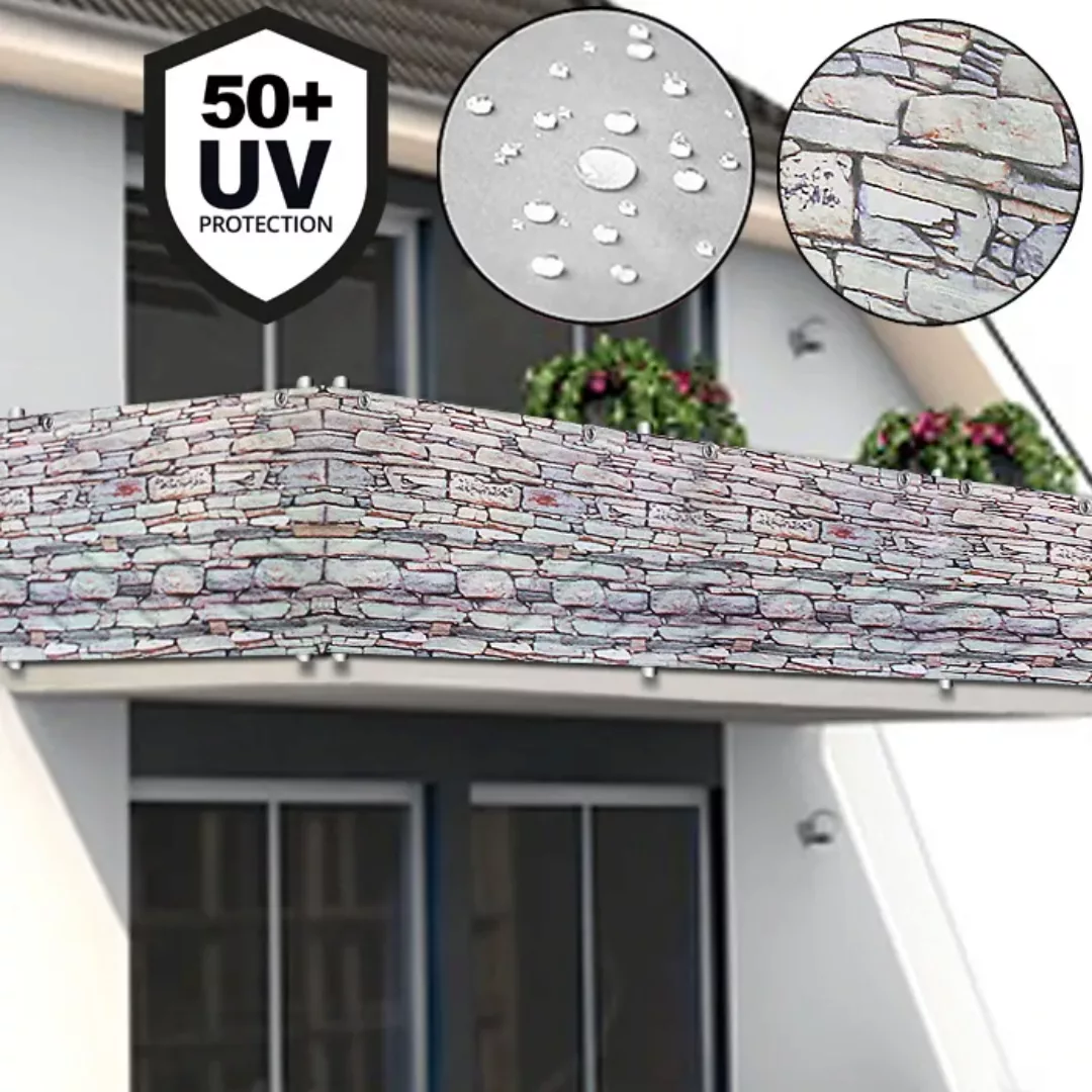 Sichtschutz für Balkon/Gartenzaun Stein 5m günstig online kaufen