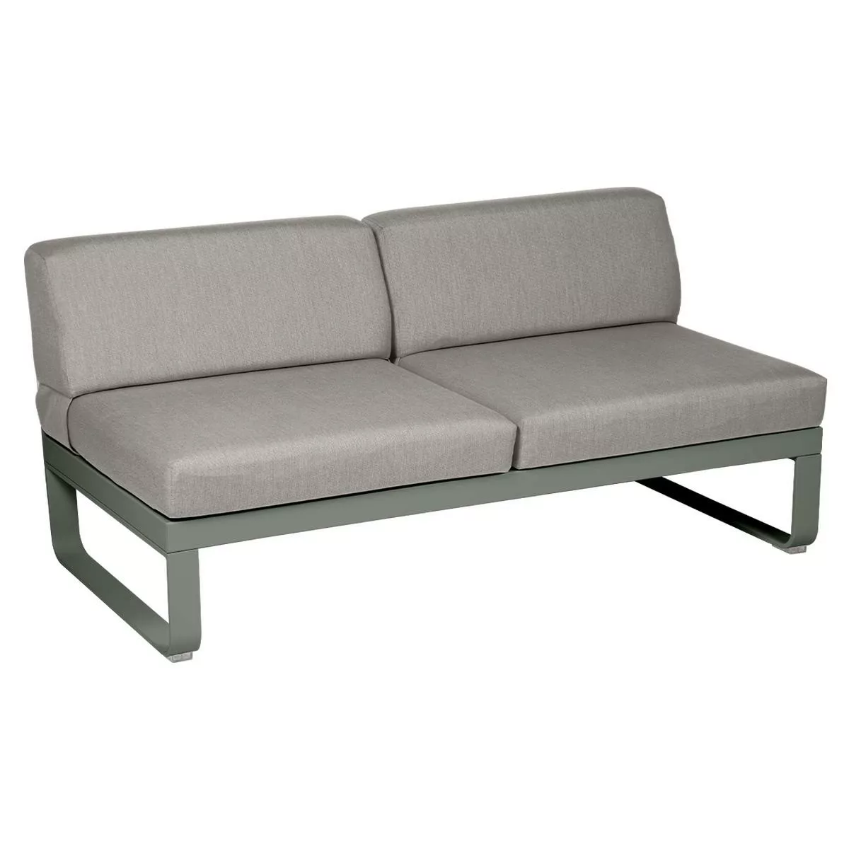 Bellevie Lounge 2-Sitzer Modul 48 Rosmarin B8 Taupegrau Mitte günstig online kaufen