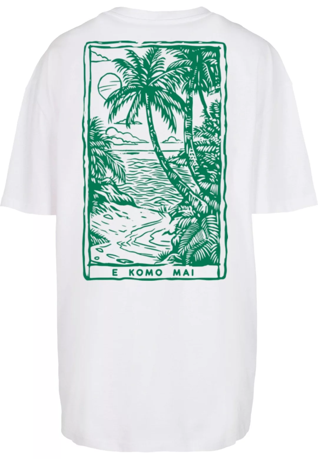 Merchcode T-Shirt "Merchcode Ladies Hawai Oversized Tee" günstig online kaufen