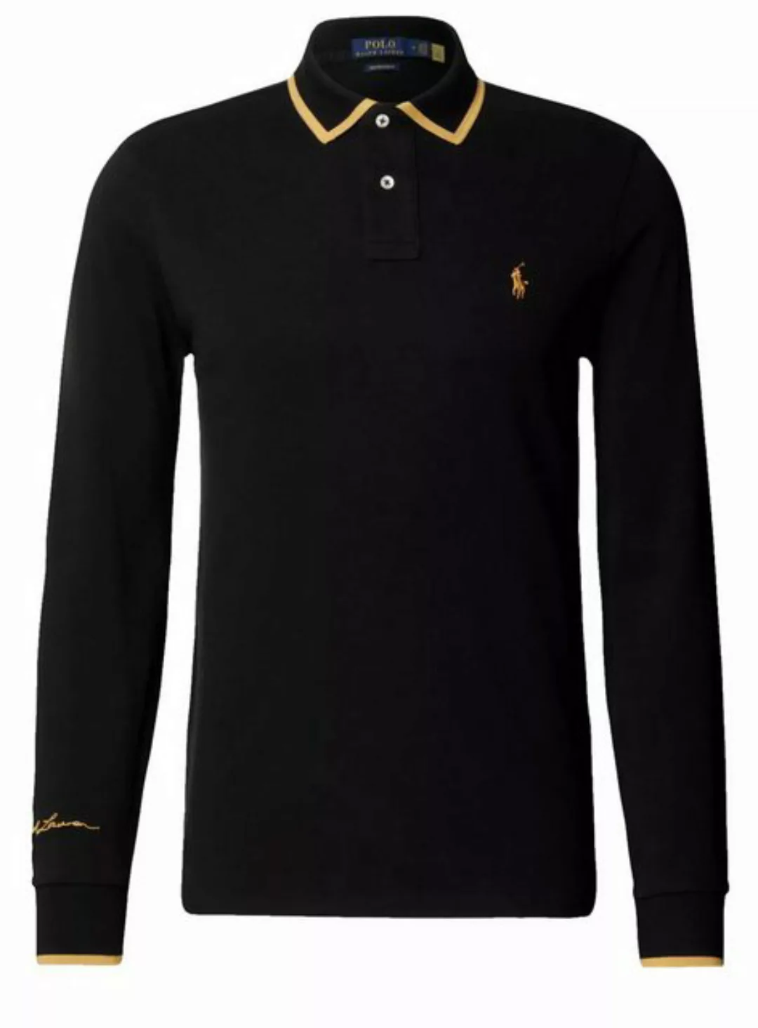 Polo Ralph Lauren Langarm-Poloshirt Polo Shirt Slim Fit Polohemd Lunar New günstig online kaufen