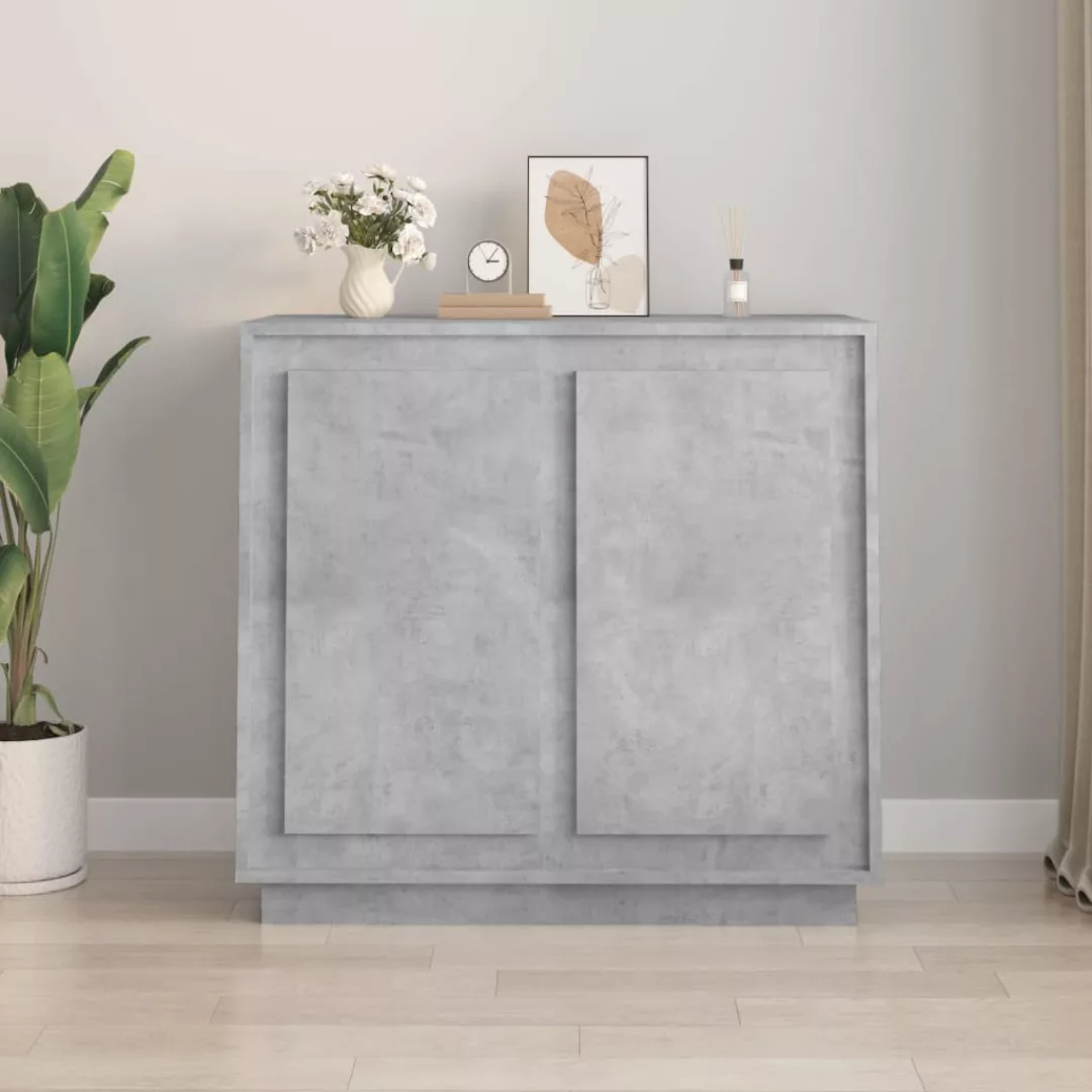 Vidaxl Sideboard Betongrau 80x34x75 Cm Holzwerkstoff günstig online kaufen