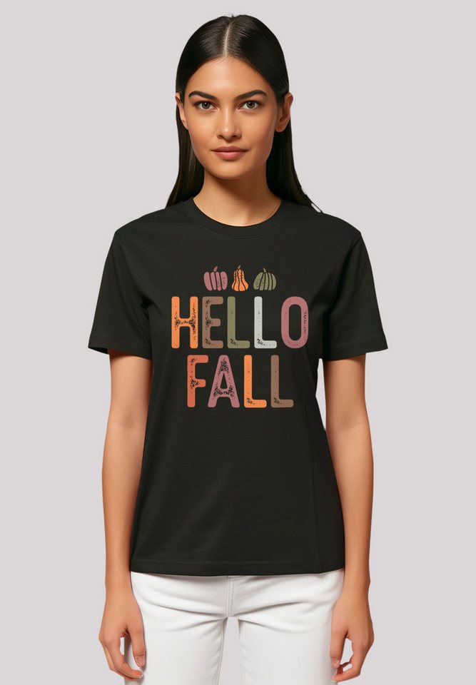 F4NT4STIC T-Shirt Hello Fall Herbst Premium Qualität, Halloween, Herbst günstig online kaufen